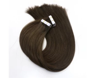 ombre color black blue virgin brazilian indian remy human PU tape hair extension