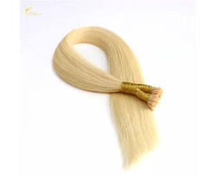 remy i tip keratin human hair extension Top quality unprocessed remy brazilian human hair