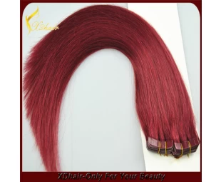 remy softy super sticker 4*1cm wholesale human hair red tape hair extension