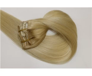 thick remy full head lace weft clip in human hair extension