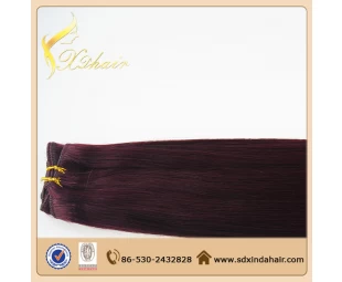 unprocessed 5A brazilian straight virgin human remy hair weft wholesale