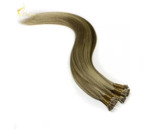 virgin brazilian human hair i tip wavy hair extension wholesale