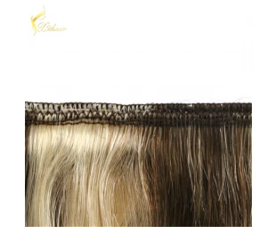 wholesale factory hot sale double drawn stable machine hair weft mixed color 100% brazilian virgin human hair weaves