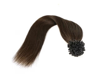 wholesale factory price full cuticle cut from one donor 100% virgin brazilian remy human hair U nail tip hair extension