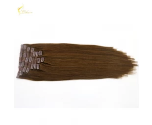 wholesale malaysian hair extension 120g / 160g / 220g double drawn clip in hair extensions