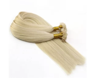 wholesale price grade 8A #60 color fusion flat tip hair extensions