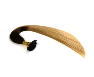 wholesale price ombre color human flat tip  hair extensions