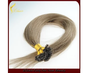 оптовые цены девственница волос Remy 0,5 г / нитка предварительно скрепленные волосы лак наращивание волос