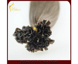 wholesales price virgin remy hair 0.5g/strand pre bonded hair nail hair extension