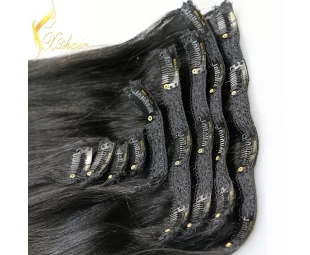 wholesales virgin human clip in hair