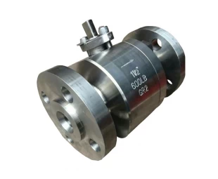 1 1/2'' 600LB titanium Gr 2 RF flange 2pc full port level operated ball valve