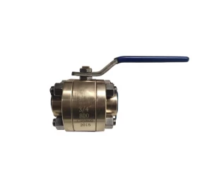 3/4'' 800LB  ASTM B148 UNS C95800 SW 3pc full port floating level operated ball valve