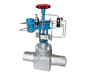 4'' 2500LB A182 F36 BW end ABB positioner flow rate control valve