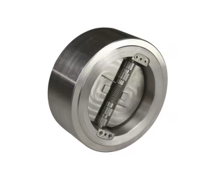 6'' 150LB Zirconium dual plate wafer check valve