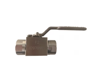 Handle operated 1/2'' 150LB ASTM B348 Gr. F-2 PTFE seat floating NPT connection 3 pc ball valve