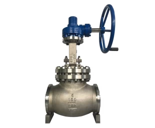 Handle wheel operated 6'' 150LB ASTM A351 CF8 BW connection bellow sealed globe valve