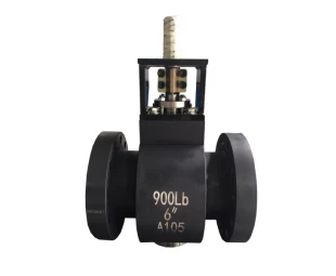 bare stem 6'' 900LB A105 trunnion mounted full port RF ball valve