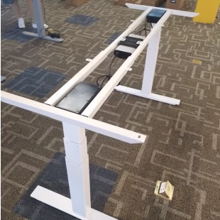 Electric Height Adjustable Sit Stand Desk Frame Solid Steel Dual Motor