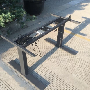 Electric Height adjustable standing reception desk half round office small reception desk