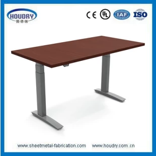 High load Ergonomic Manual height adjustable office desk with metal frame