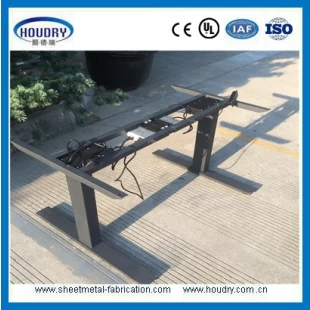 Manual adjustable table standing desk handset with memory