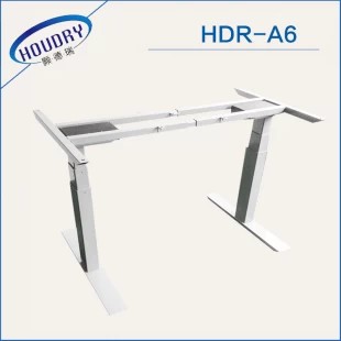 Mobile electric height adjustable desk stand