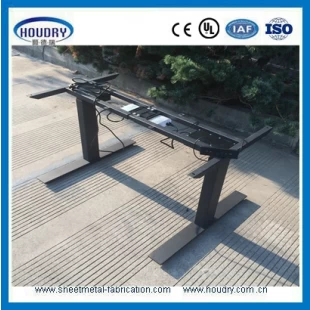 Modern office furniture electric standing desk with metal frame