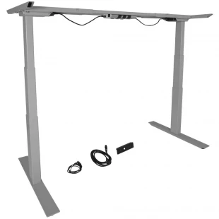Standup electric height adjustable standing desk with double motor