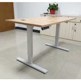 Wood table top adjustable height desk electric height adjustable office desk