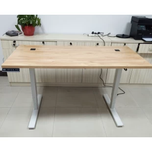 Wood table top adjustable height desk electric height adjustable office desk