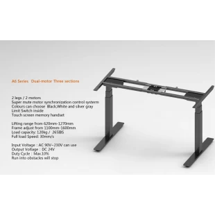 height adjustable desk from Conset this sit stand desk is electric