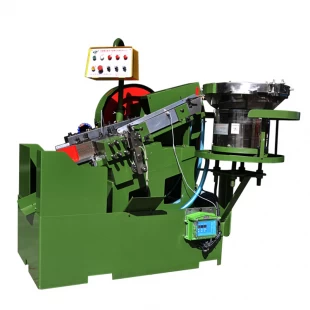 High speed automatic thread rolling machine for metal part