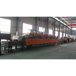 high quality continuous mesh belt furnace fasteners heat treatment line