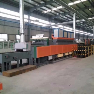 stable performance high temperature heating mesh belt treatment furnace