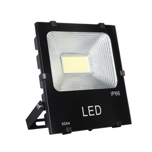 100W Alumínio COB Black LED Floodlight Estilo BK com ângulo de feixe de 120 graus