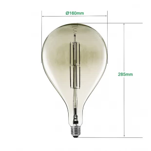Ampoules à filament LED Edison 160mm géantes de 12W