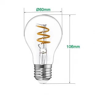 4W GLS A60 led-lampen met Europees patent