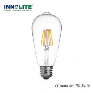 Bombilla de filamento LED de estilo ST64 incandescente equivalente a 75 vatios