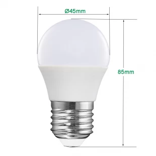 Konventionella PCA golfboll LED-lampor G45 6W