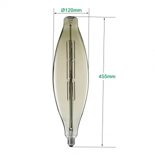 Dimmable BT 120 giant LED Filament bulbs