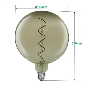 G180 Vintage LED-lampor energibesparing med flexibel spiralfilament 4W