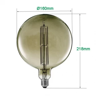 Dev LED Filament ampuller G160 8W