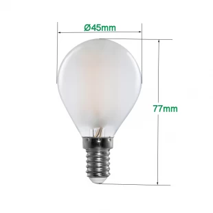 Lampadina a filamento LED Pallina da golf G45 5,5 W.