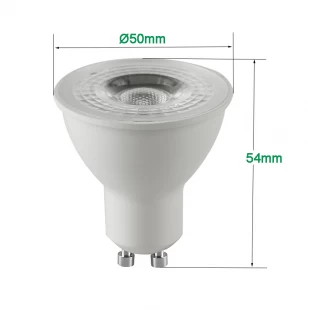 Kunststoff Aluminium COB GU10 LED Strahler 6W