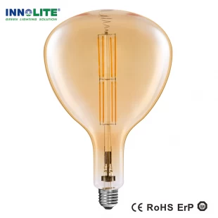 R280 Oversized antique LED bulbs with constant IC driver 8W