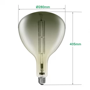 R280 Oversized antique LED bulbs with constant IC driver 8W