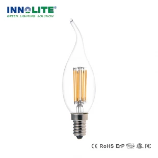 Tail candle CA32 LED filament lamps 5.5W