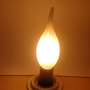 Tail candle CA35 2W LED filament lamps