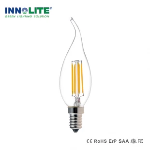 Lámparas de filamento de cola CA35 LED filamento 4W