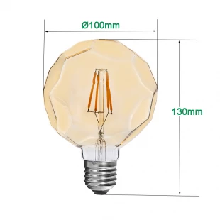 Vintage LED filament ampuller Futbol 4W